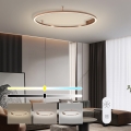 Immax NEO 07326-80C - LED stropna svetilka FINO LED/55W/230V 80 cm Tuya rožnato zlato s funkcijo zatemnitve + daljinski upravljalnik
