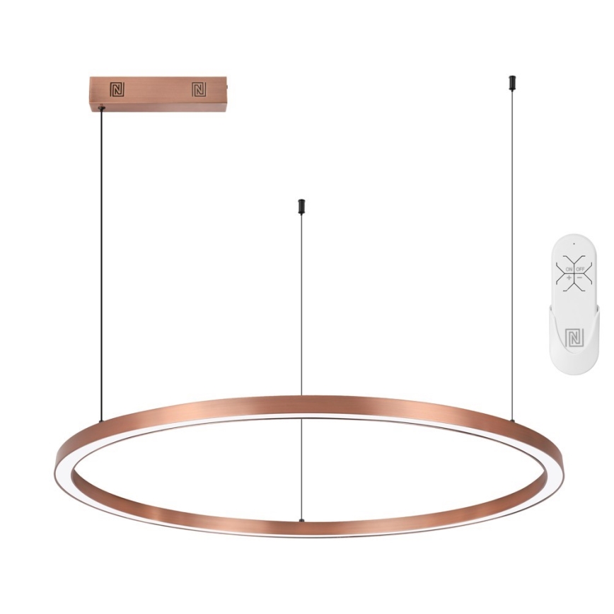 Immax NEO 07327L - LED zatemnljiv lestenec na kablu FINO LED/55W/230V 80 cm Tuya rožnato zlato + daljinski upravljalnik
