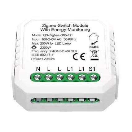 Immax NEO 07521L - Pametni upravljanik z merjenjem porabe V6 1-gumb Tuya