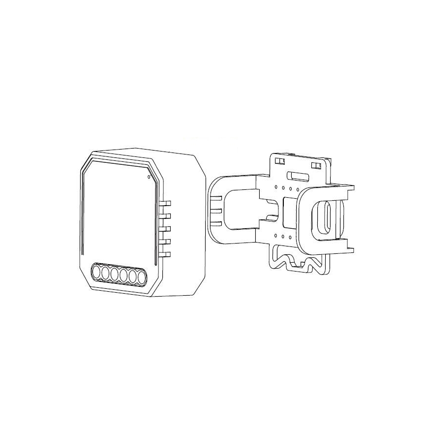 Immax NEO 07521L - Pametni upravljanik z merjenjem porabe V6 1-gumb Tuya