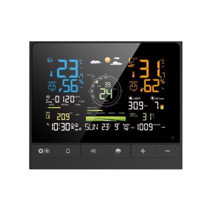 Immax NEO 07528L - Profesionalna vremenska postaja 7 v 1 NEO LITE SMART 5V/2xAAA + 3xAA