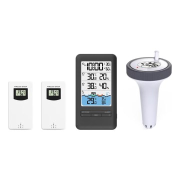 Immax NEO 07529L - Pametni senzor temperature bazena + 2x senzor notranje temperature in vlažnosti Wi-Fi Tuya