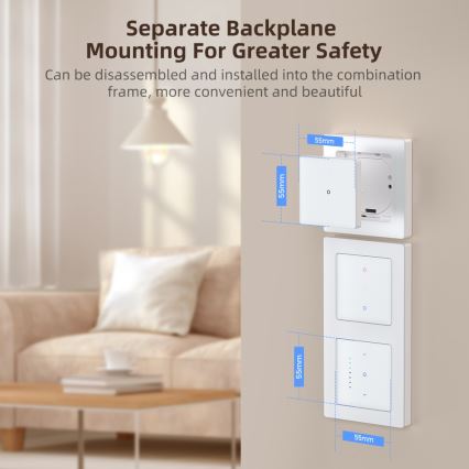 Immax NEO 07538L - Enogumbno pametno stikalo 230V Wi-Fi Tuya