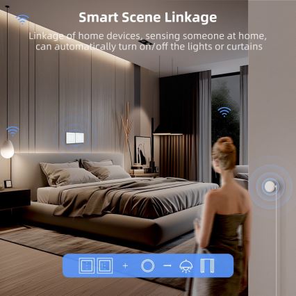 Immax NEO 07540L - Pametno stikalo za upravljanje žaluzij in rolet, 230 V, Wi-Fi (Tuya)