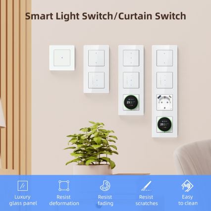 Immax NEO 07540L - Pametno stikalo za upravljanje žaluzij in rolet, 230 V, Wi-Fi (Tuya)