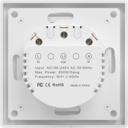 Immax NEO 07549L - Pametno stikalo z enim gumbom 230V Tuya