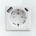 Immax NEO 07553L - Pametna vtičnica tipa E 16A/230V + 1xUSB-A+1xUSB C PD 20W Tuya