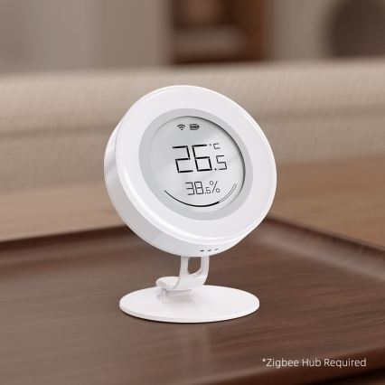 Immax NEO 07557L - Pametni senzor temperature in vlage 1× CR2430 Tuya
