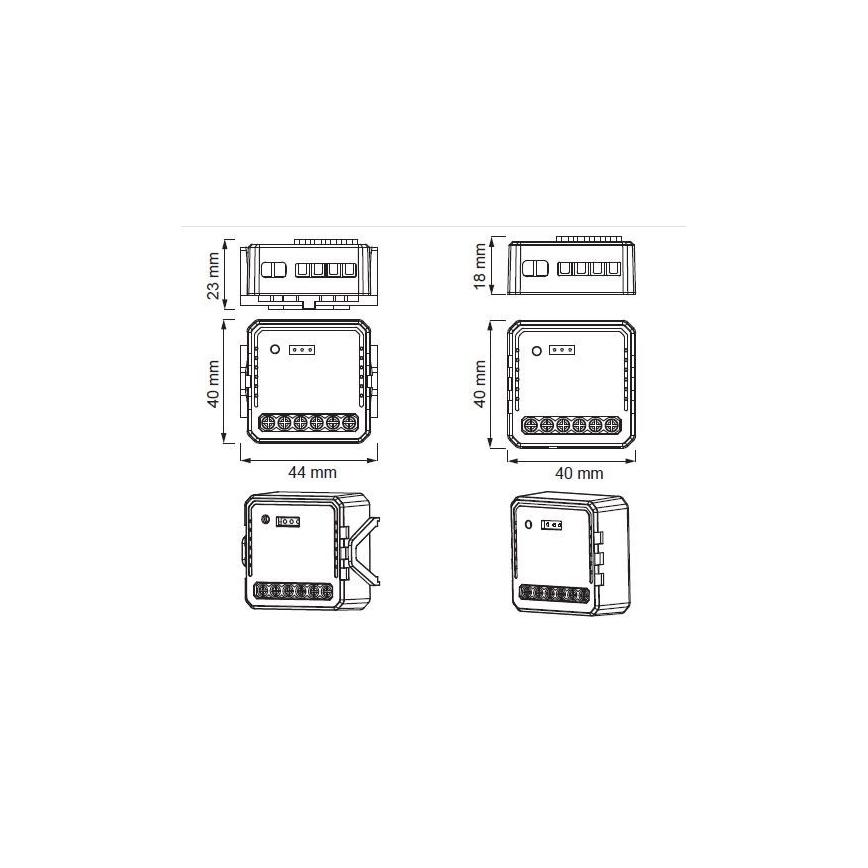 Immax NEO 07571L - Pametni upravljalnik NEO LITE V7 2-gumba Wi-Fi Tuya