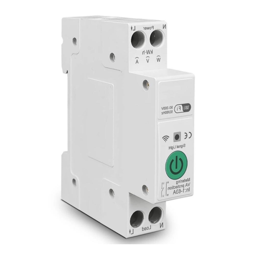 Immax NEO 07574L - Pametni odklopnik 1-fazni 1-63A Wi-Fi Tuya