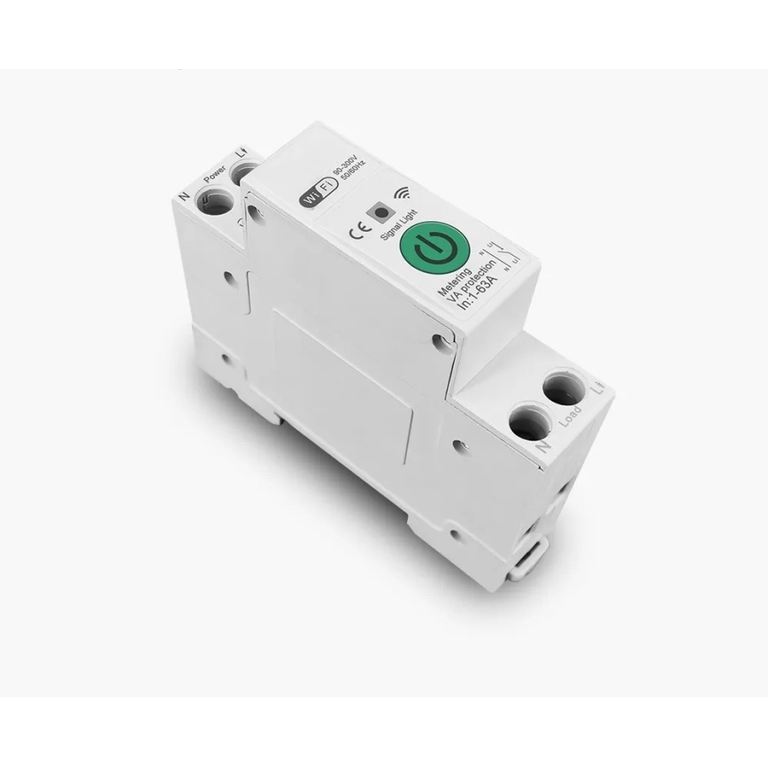 Immax NEO 07574L - Pametni odklopnik 1-fazni 1-63A Wi-Fi Tuya