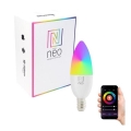 Immax NEO 07716L - LED RGB+CCT Zatemnitvena žarnica E14/5,5W/230V 2700K Wi-Fi Tuya