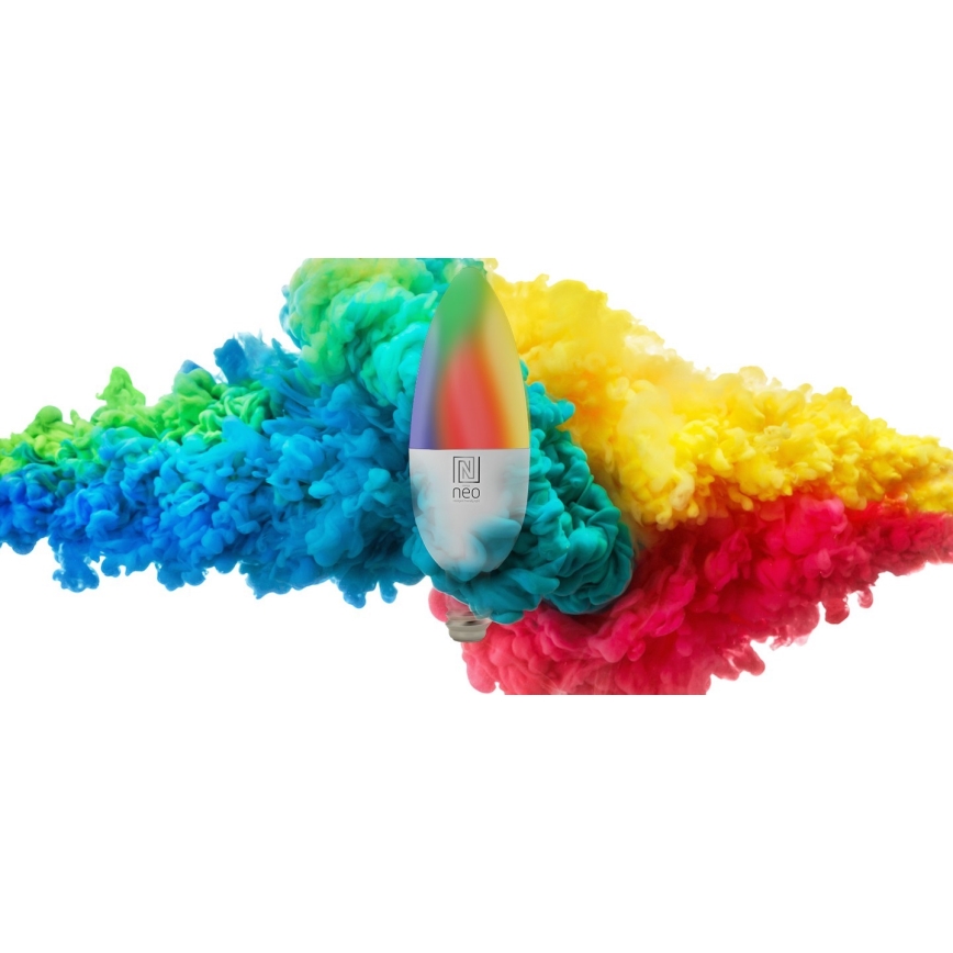 Immax NEO 07716L - LED RGB+CCT Zatemnitvena žarnica E14/5,5W/230V 2700K Wi-Fi Tuya