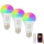 Immax NEO 07733CDO - SET 3x LED RGB+CCT Zatemnitvena žarnica E27/11W/230V Wi-Fi Tuya + Daljinski upravljalnik