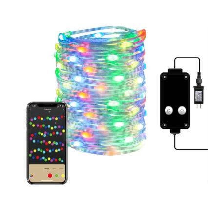 Immax NEO 07736L - LED RGB Zatemnitveni zunanji trak NEO LITE LED/8,4W/230V 16 m IP44 Wi-Fi Tuya