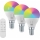 Immax NEO 07745CDO - Komplet 3x zatemnjevalnih LED RGB+CCT žarnic E14/6W/230V Tuya Wi‑Fi + daljinski upravljalnik