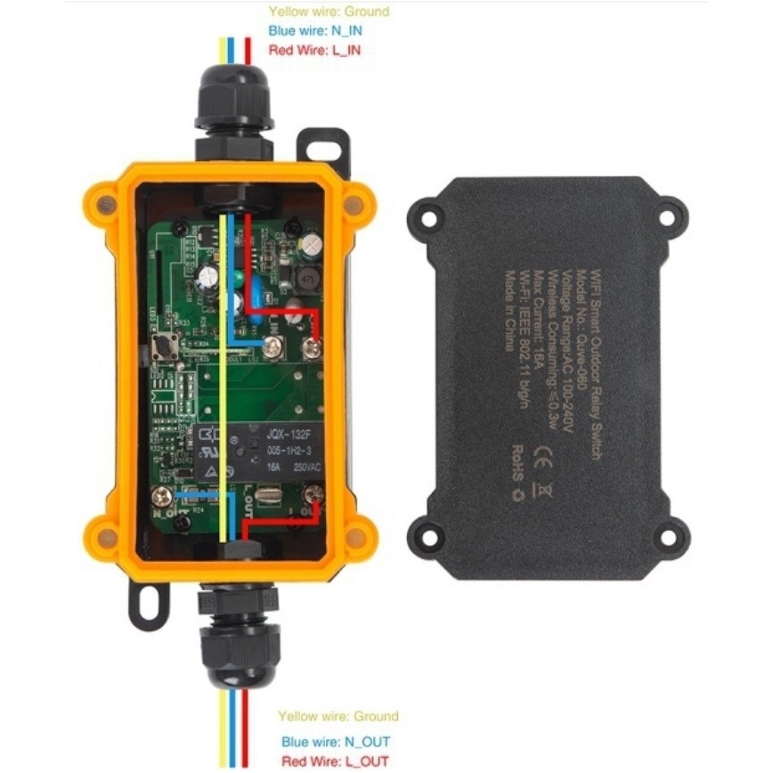 Immax NEO 07746L - Pametno zunanje stikalo NEO LITE 3680W/230V/16A IP68 Wi-Fi Tuya