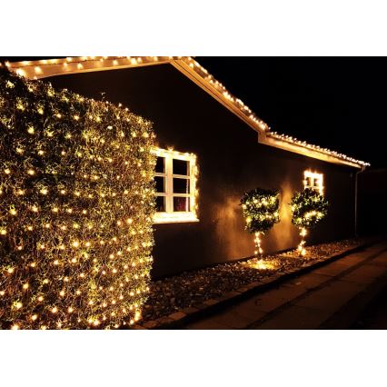 Immax NEO 07755L - zatemnljiv zunanji LED niz NEO LITE, 400 LED / 8 funkcij, 43 m, IP44, Wi-Fi Tuya, topla bela