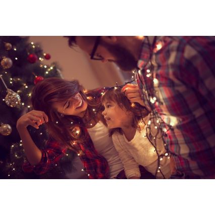 Immax NEO 07755L - zatemnljiv zunanji LED niz NEO LITE, 400 LED / 8 funkcij, 43 m, IP44, Wi-Fi Tuya, topla bela