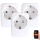 Immax NEO 07761C - SET 3x Pametna vtičnica NEO LITE 3680W/230V/16A Wi-Fi Tuya