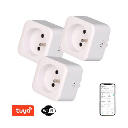 Immax NEO 07762C - SET 3x Pametna vtičnica NEO LITE 3680W/230V/16A Wi-Fi Tuya