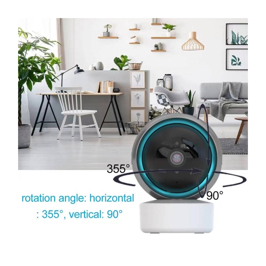 Immax NEO 07781L - Pametna notranja kamera EYE NEO LITE 355° P/T 5MP Wi-Fi Tuya