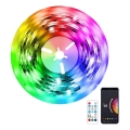 Immax NEO 07791L - LED RGB Zatemnitveni trak NEO LITE LED/18W/230V 5m IP65 MUSIC Wi-FI Tuya + Daljinski upravljalnik