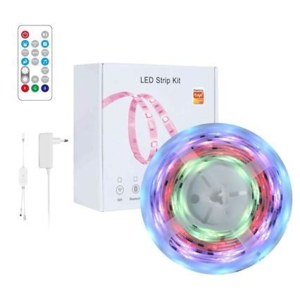 Immax NEO 07791L - LED RGB Zatemnitveni trak NEO LITE LED/18W/230V 5m IP65 MUSIC Wi-FI Tuya + Daljinski upravljalnik