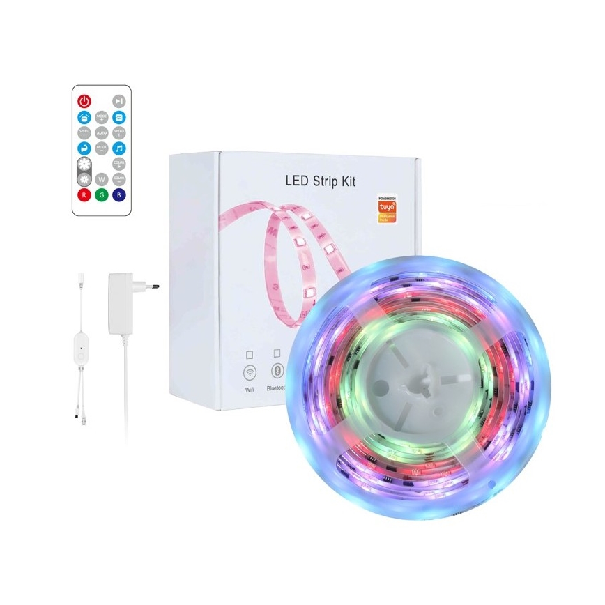 Immax NEO 07791L - LED RGB Zatemnitveni trak NEO LITE LED/18W/230V 5m IP65 MUSIC Wi-FI Tuya + Daljinski upravljalnik