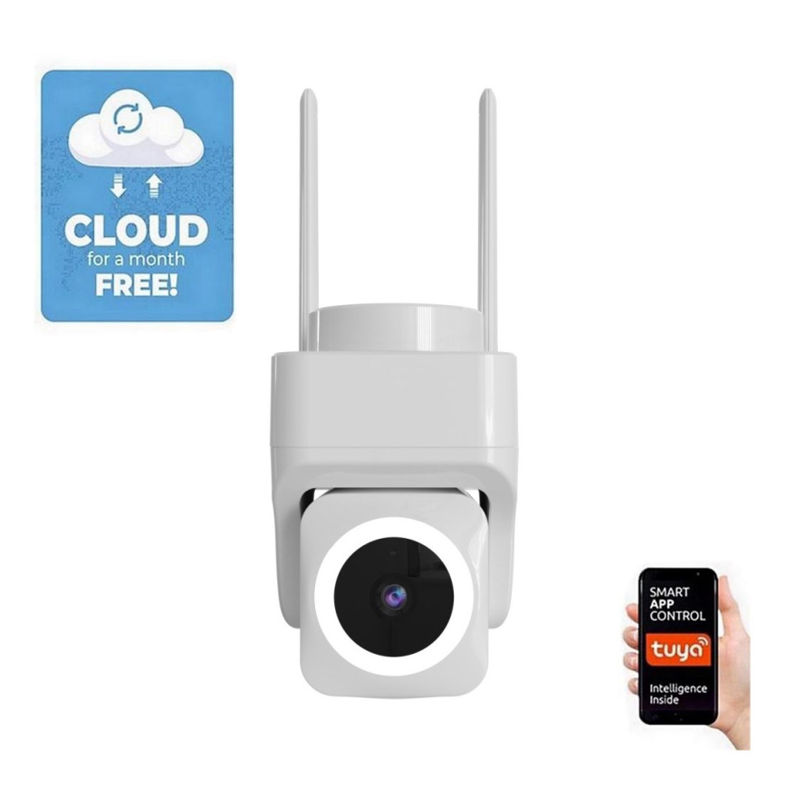 Immax NEO 07793L - Pametna zunanja kamera s senzorjem CUBE 4MP 5V IP65 Wi-Fi Tuya