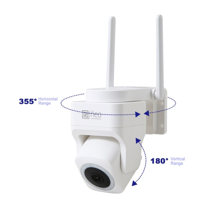 Immax NEO 07793L - Pametna zunanja kamera s senzorjem CUBE 4MP 5V IP65 Wi-Fi Tuya
