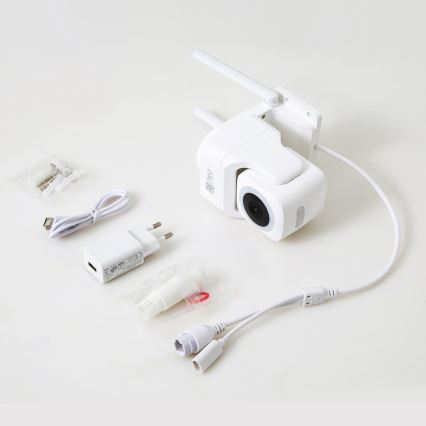 Immax NEO 07793L - Pametna zunanja kamera s senzorjem CUBE 4MP 5V IP65 Wi-Fi Tuya