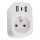 Immax NEO 07799L - Pametni razdelilnik vtičnic 16A/230V + 2xUSB+1xUSB C Wi-Fi Tuya