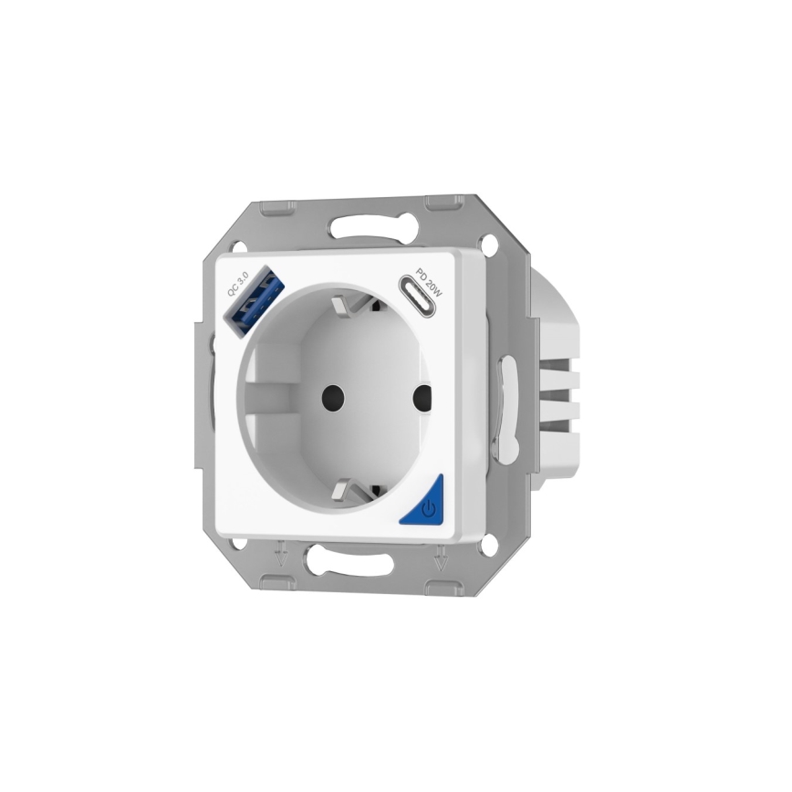 Immax NEO 07801L - Pametna vtičnica 16A/230V + 1xUSB-A+1xUSB C Tuya