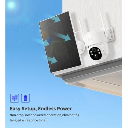 Immax NEO 07804L - Pametna zunanja solarna kamera s senzorjem 9000 mAh Wi-Fi Tuya IP65