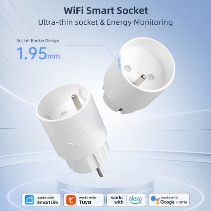 Immax NEO 07812L - Pametna vtičnica E 3500W Tuya Wi-Fi