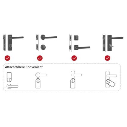 Immax NEO 07815L - Pametna vratna ključavnica s tipkovnico 4xAA + 2xAA