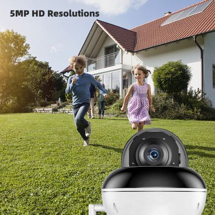 Immax NEO 07825L - Pametna zunanja kamera s senzorjem DOME 5MP 230V IP66 TUYA Wi-Fi