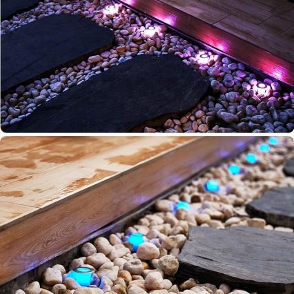 Immax NEO 07905L - LED RGB Zatemnitvena solarna svetilka ESTRELAS 8xLED/0,25W/5V IP65 Tuya 2200 mAh