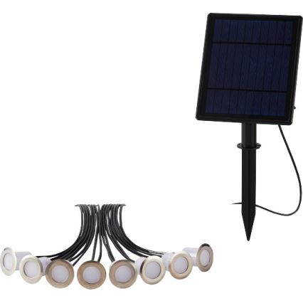 Immax NEO 07905L - LED RGB Zatemnitvena solarna svetilka ESTRELAS 8xLED/0,25W/5V IP65 Tuya 2200 mAh