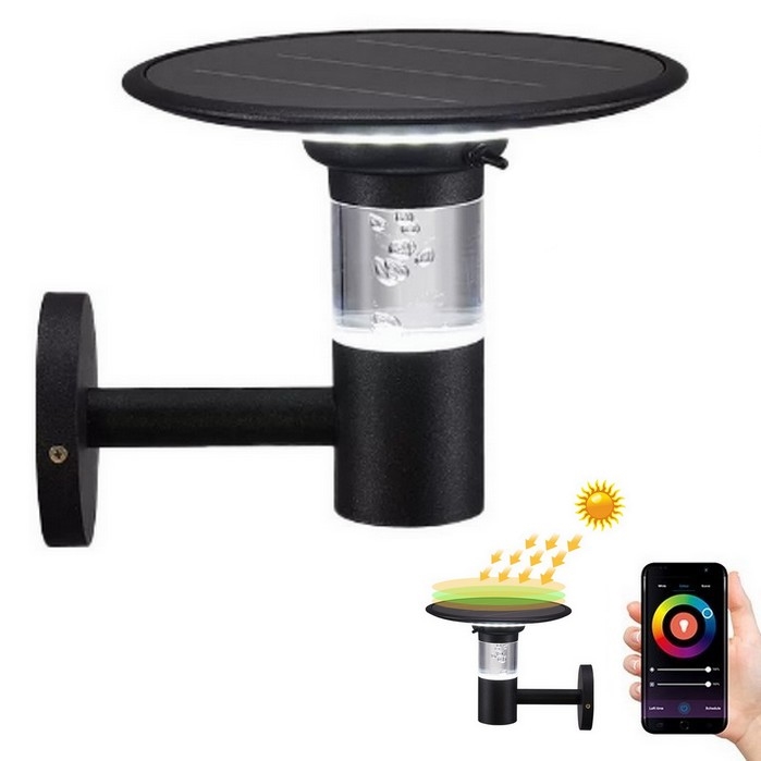 Immax NEO 07907L - LED RGB+CW/W Zatemnitvena solarna stenska svetilka BUBBLES LED/2W/5,5V IP54 Tuya 4000 mAh