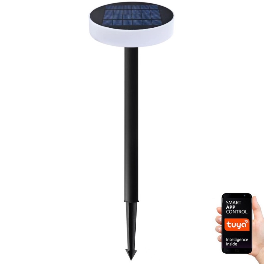Immax NEO 07910L - LED RGB nastavljiva solarna svetilka s senzorjem NEO LITE LED/1W/5V okrogla IP54 Tuya 1300 mAh