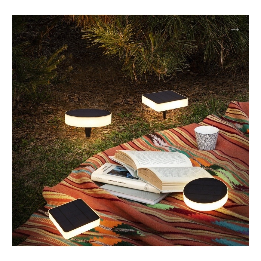 Immax NEO 07910L - LED RGB nastavljiva solarna svetilka s senzorjem NEO LITE LED/1W/5V okrogla IP54 Tuya 1300 mAh