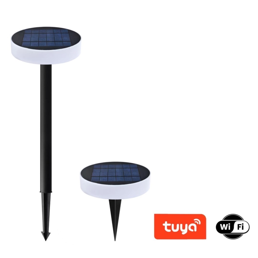 Immax NEO 07910L - LED RGB nastavljiva solarna svetilka s senzorjem NEO LITE LED/1W/5V okrogla IP54 Tuya 1300 mAh