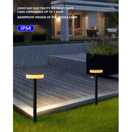 Immax NEO 07910L - LED RGB Zatemnitvena solarna svetilka s senzorjem NEO LITE LED/1W/5V okrogla IP54 Tuya 1300 mAh