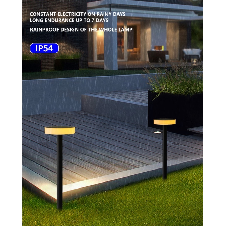 Immax NEO 07910L - LED RGB Zatemnitvena solarna svetilka s senzorjem NEO LITE LED/1W/5V okrogla IP54 Tuya 1300 mAh