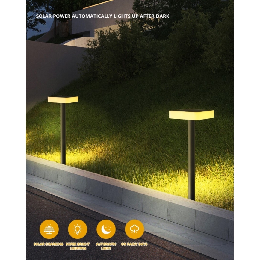 Immax NEO 07911L - LED RGB Zatemnitvena solarna svetilka s senzorjem NEO LITE LED/1W/5V kvadraten IP54 Tuya 1300 mAh