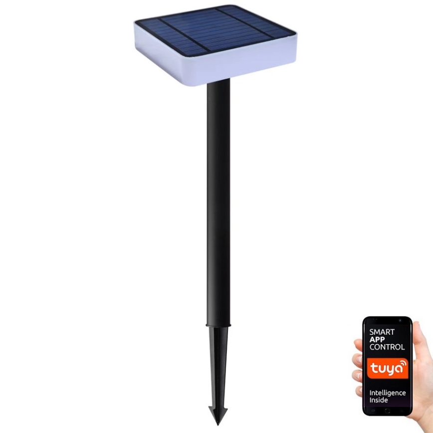 Immax NEO 07911L - LED RGB Zatemnitvena solarna svetilka s senzorjem NEO LITE LED/1W/5V kvadraten IP54 Tuya 1300 mAh