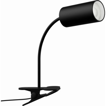 Immax NEO 08293L - Upogljiva svetilka s sponko PUNTO 1xGU10/9W/230V črna