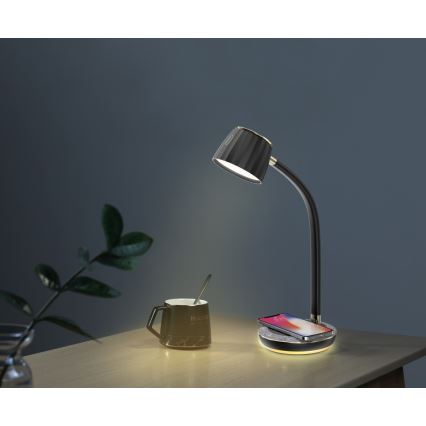 Immax NEO 08996L - LED Zatemnitvena namizna svetilka z brezžičnim polnjenjem PERLA LED/1,5W + LED/6W/230V 3800-4300K